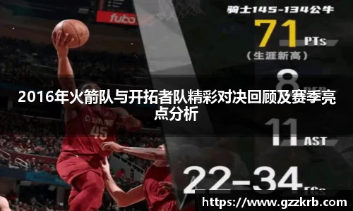 2016年火箭队与开拓者队精彩对决回顾及赛季亮点分析